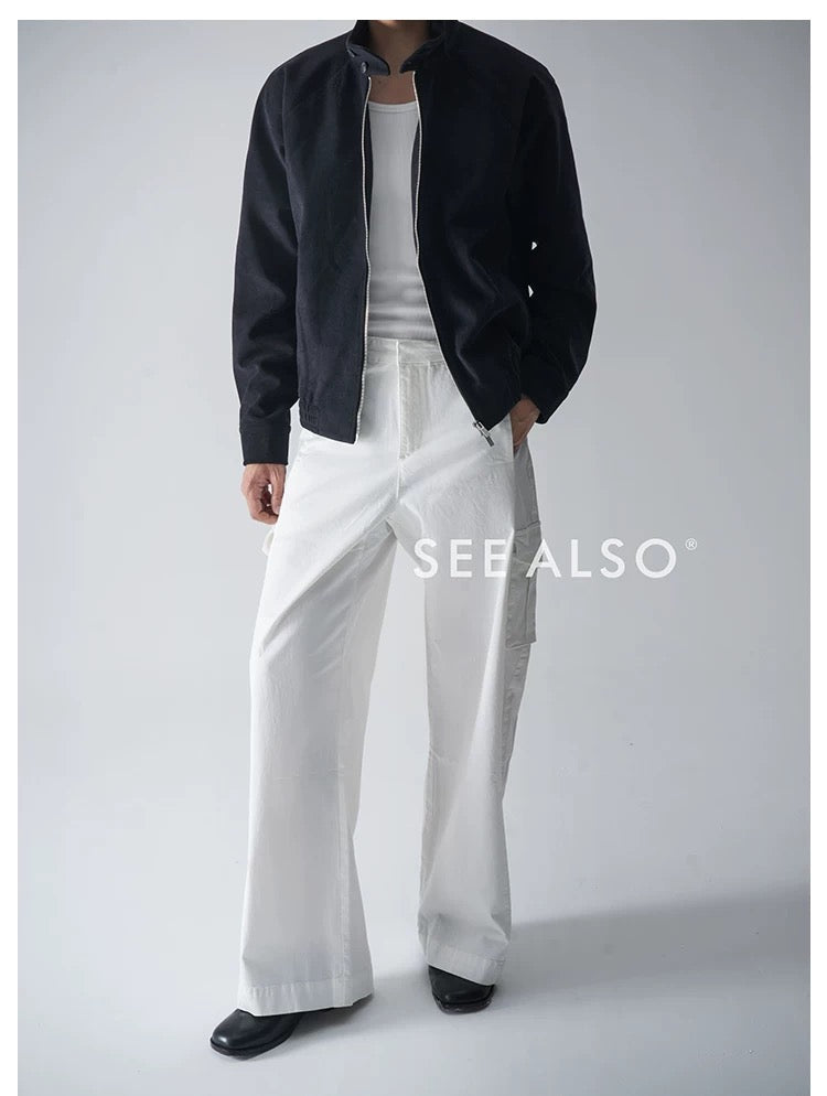 Retro suede G9 Harrington jacket with a new rich and stylish silhouette