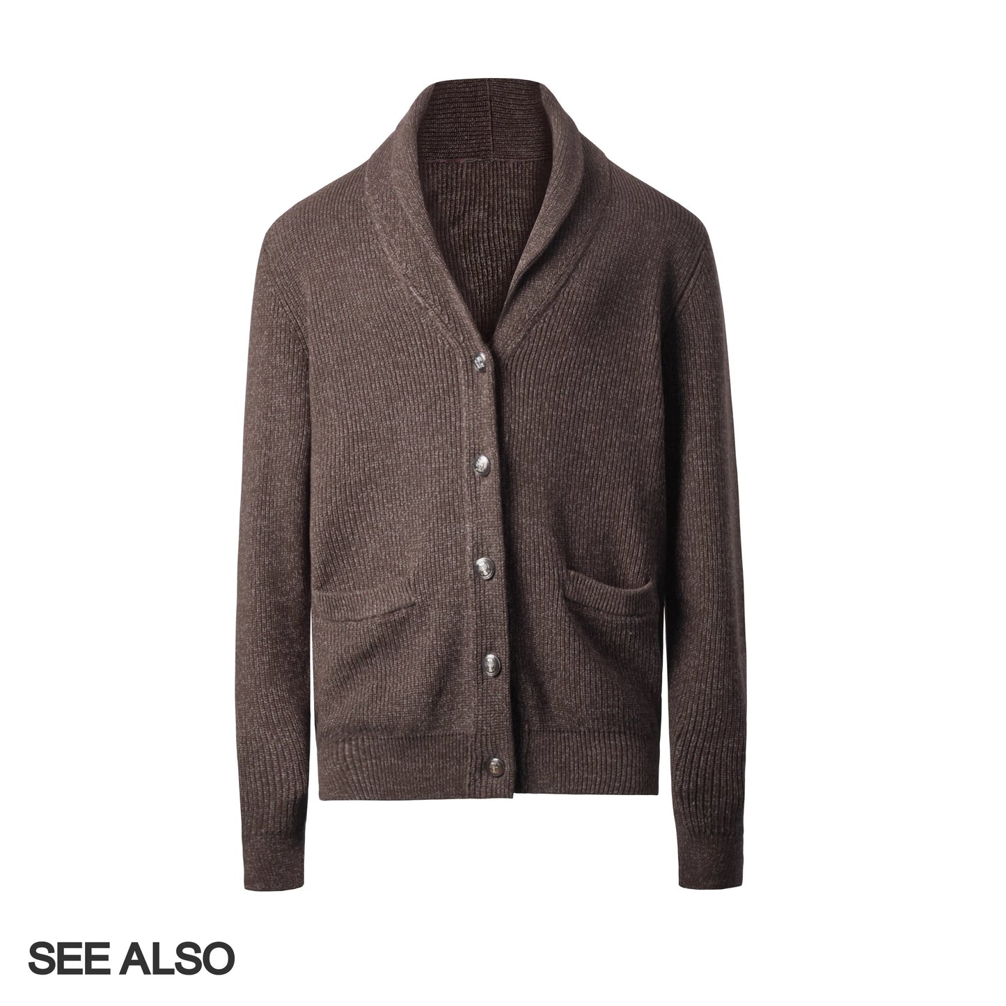 "BC Castle Coat of Arms" New Aristocrat Green Fruit Collar Linen and Cotton Blend Buttoned Robe Lapel Cardigan Sweater