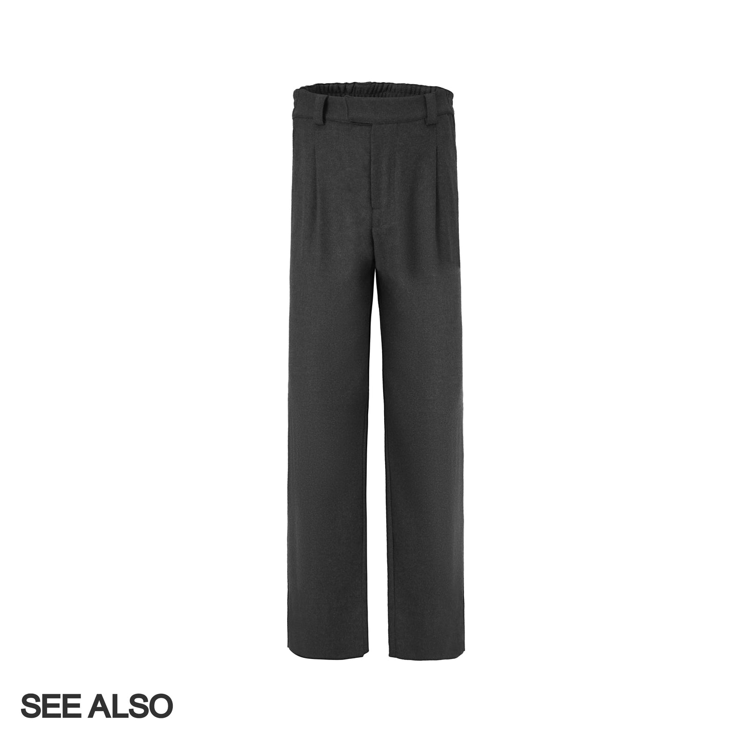 "Merino" Australian superfine combed wool straight-leg trousers, a new classic for all occasions
