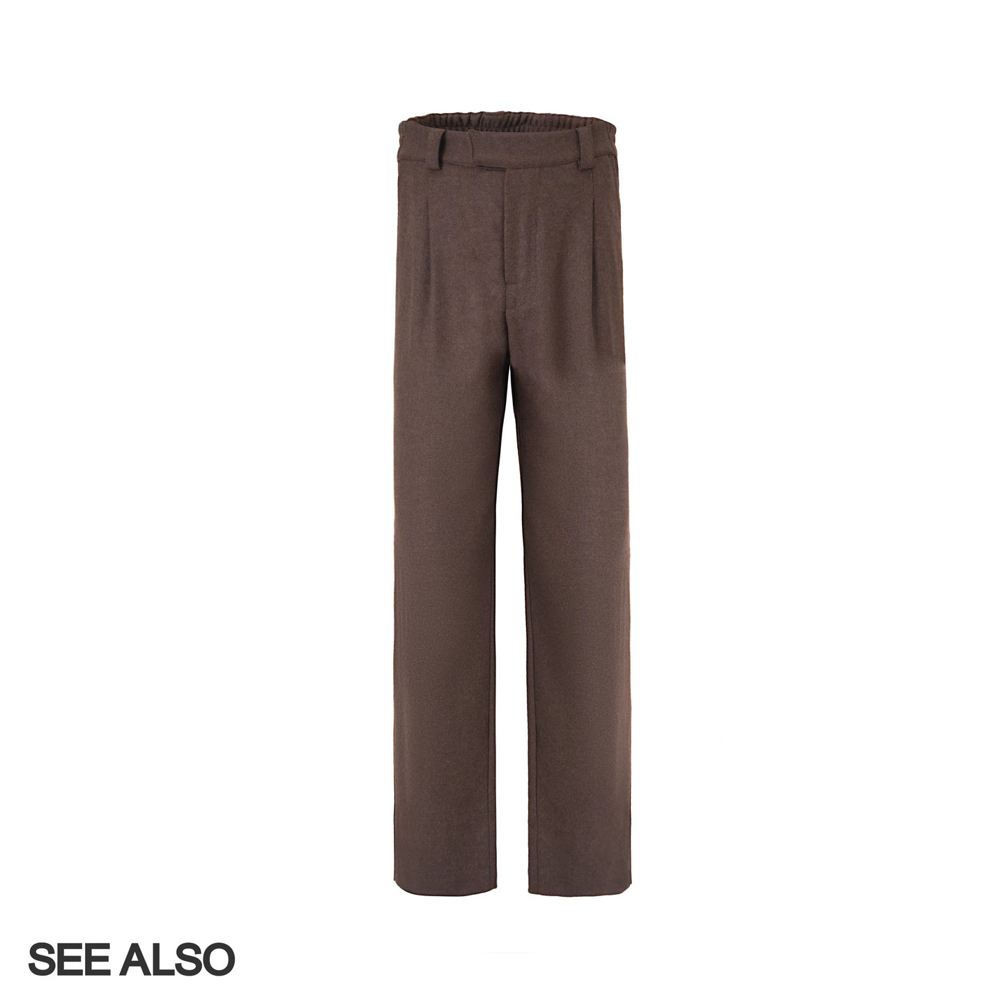 "Merino" Australian superfine combed wool straight-leg trousers, a new classic for all occasions