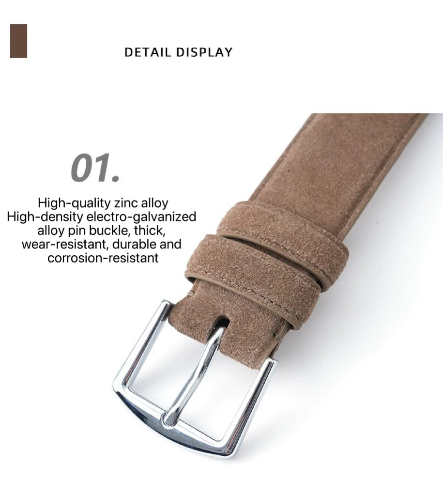 "New Zealand imported cowhide leather" New rich old money ostrich pattern zinc alloy cowhide belt