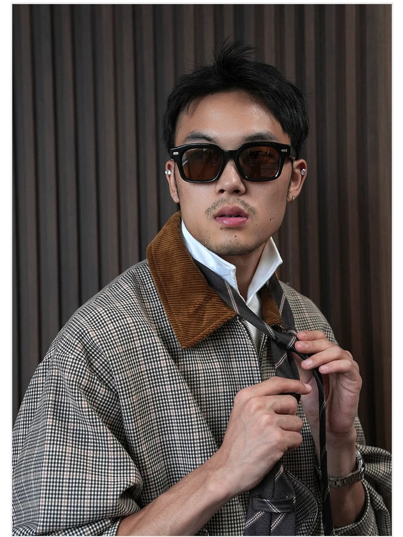 'BC Series Acrylic Fibers' Old Money Trendy New-Type Sheet Nylon Lens Sunglasses Sunglasses