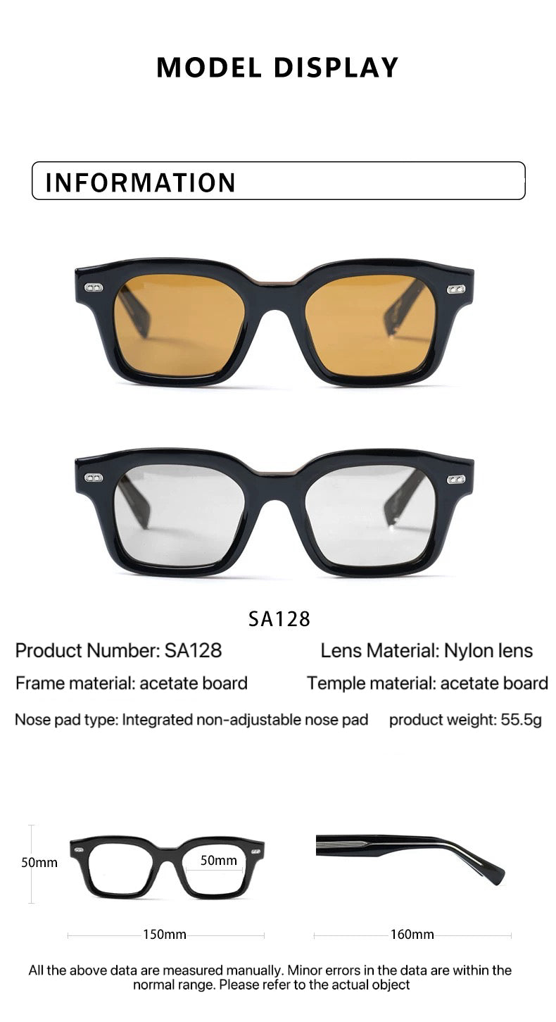 'BC Series Acrylic Fibers' Old Money Trendy New-Type Sheet Nylon Lens Sunglasses Sunglasses