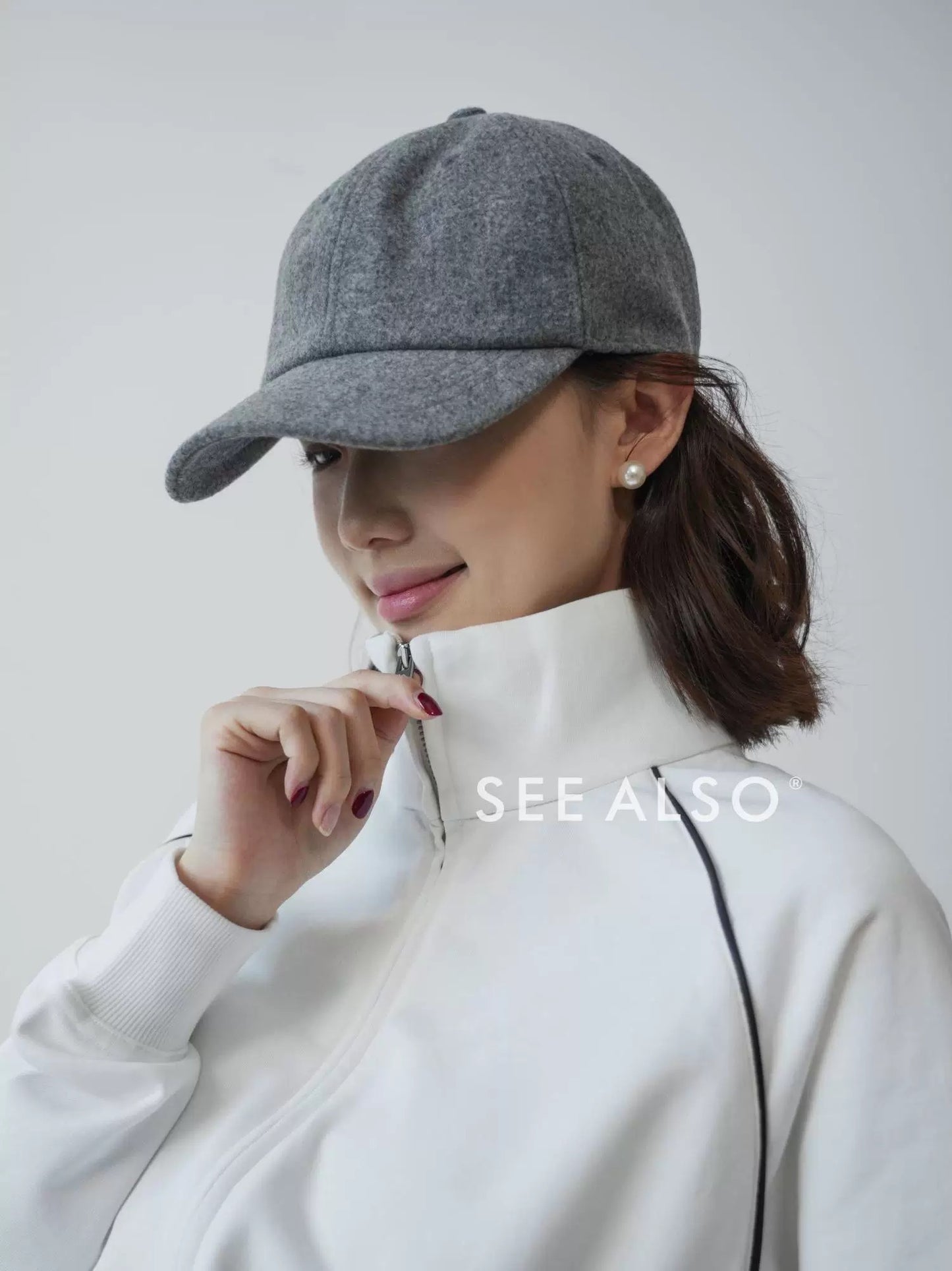 "The King's Gift" Ultra-fine Woolen Cotton Cap for Old Money New Riches - Versatile Casual Round Brim Baseball Cap