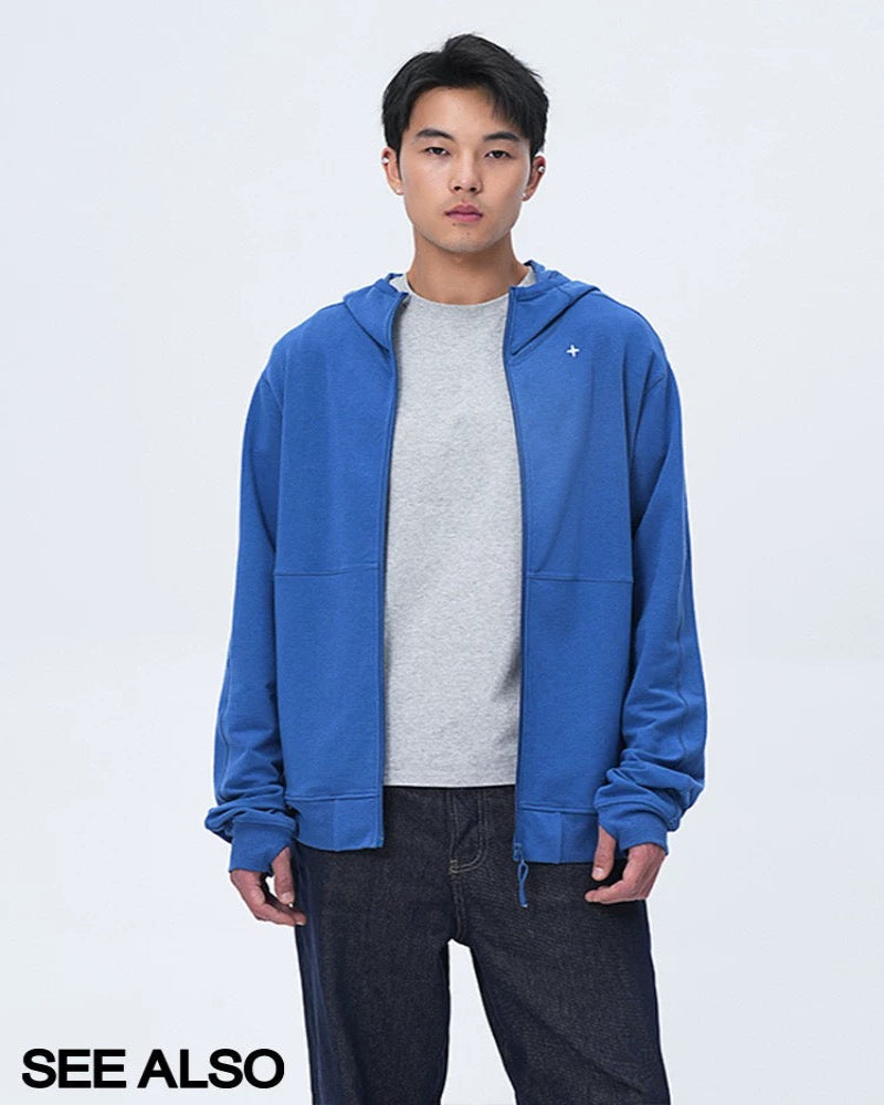 "Star Mark Mainline Series! " Arctic Star Embroidery Minimalist Style Basic Casual Sweatshirt