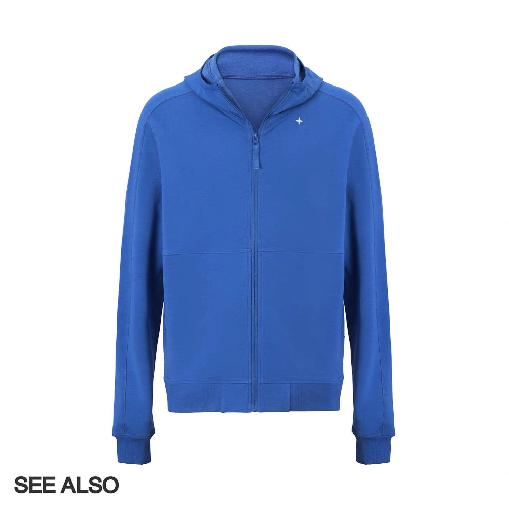 "Star Mark Mainline Series! " Arctic Star Embroidery Minimalist Style Basic Casual Sweatshirt