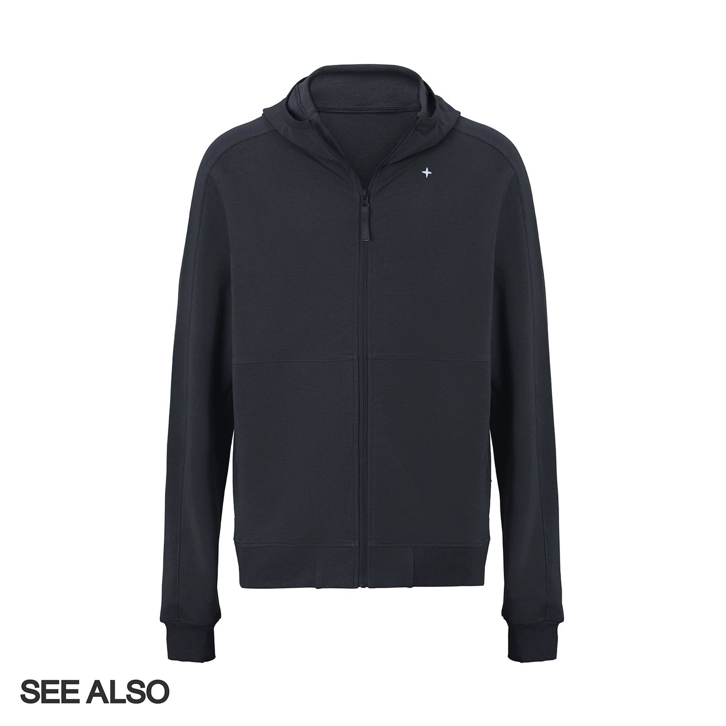 "Star Mark Mainline Series! " Arctic Star Embroidery Minimalist Style Basic Casual Sweatshirt