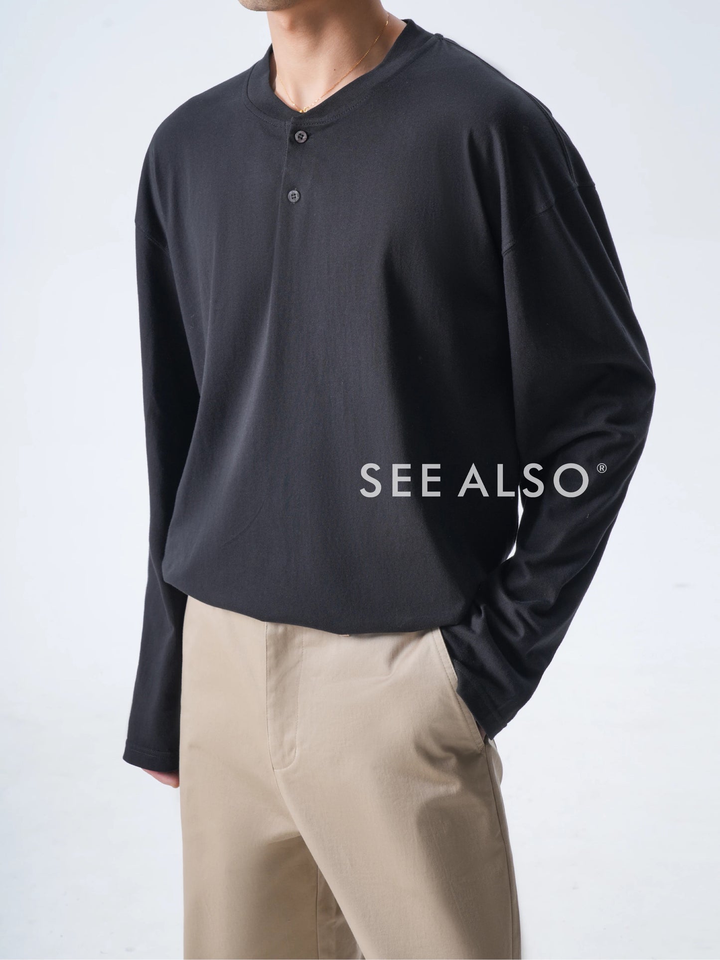 "Biggest Reward" Henry's Super Fine Spun Silk Gloss Combed Cotton New Noble Long Sleeve shirt