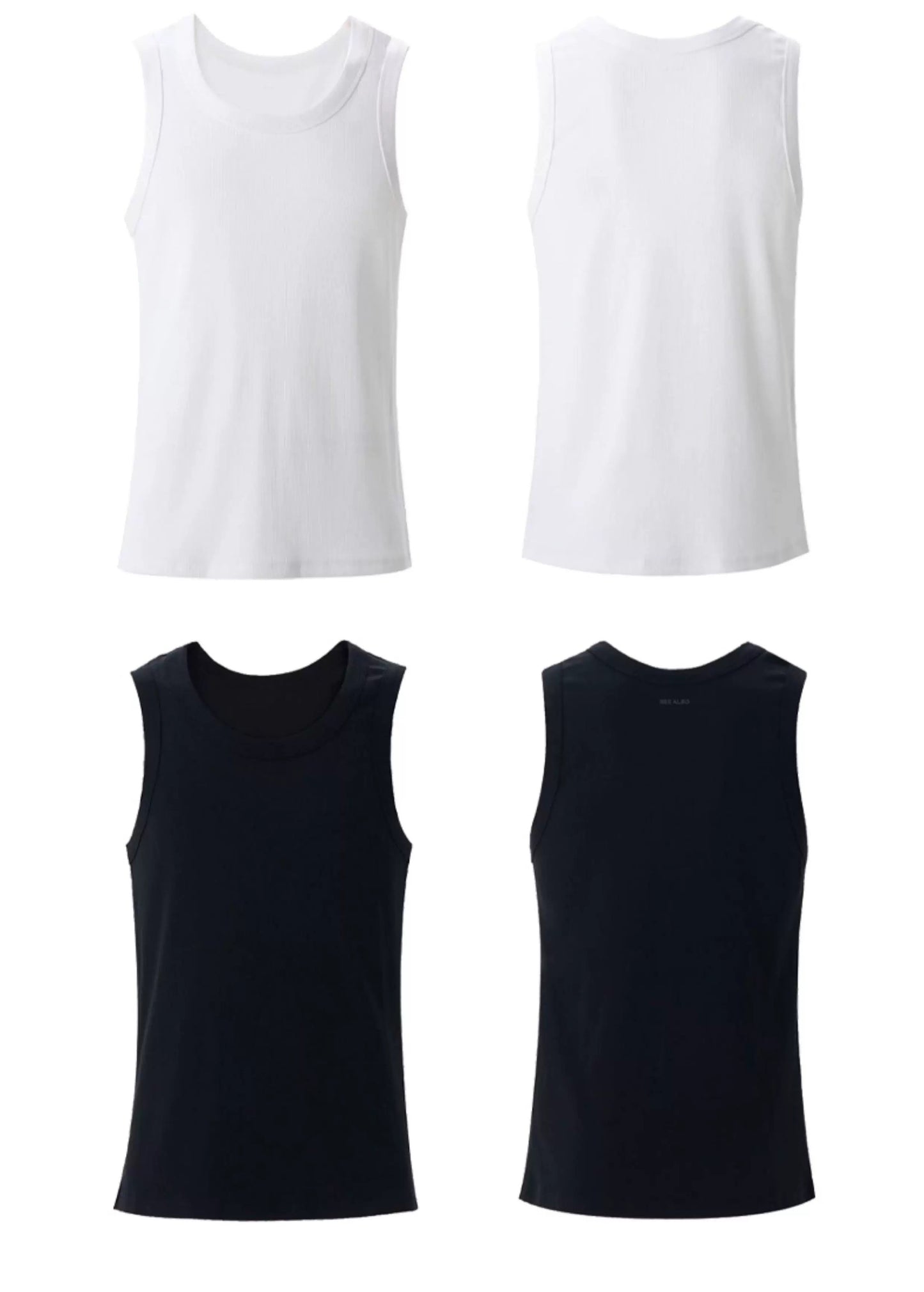 American-style basic-thread elastic cotton hip-hop casual men's and women's matching versatile fitness tank top