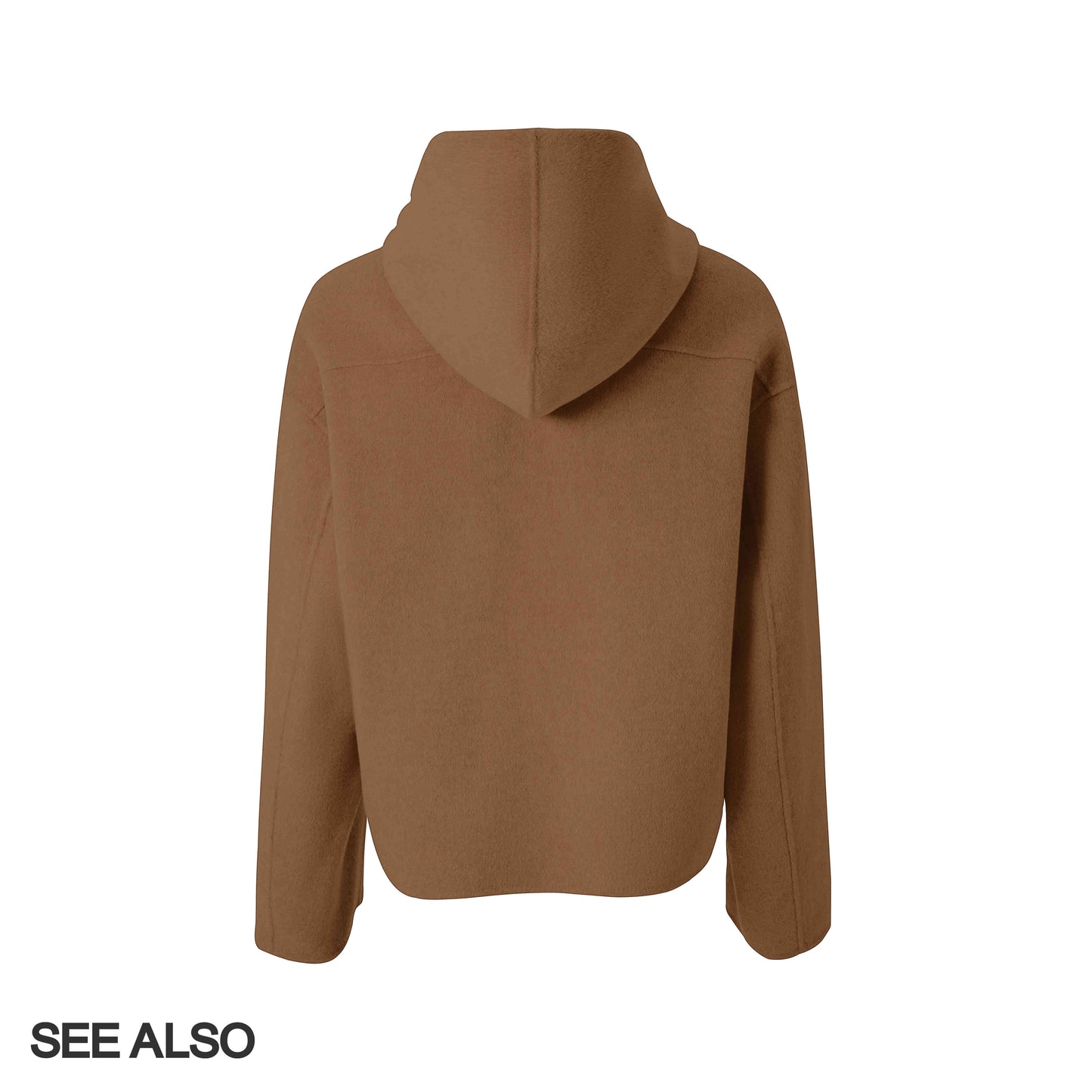 "100% Pure Wool Heavyweight Superfine Spun Lustrous Tweed Hooded Jacket Coat for Old Money and New Riches"