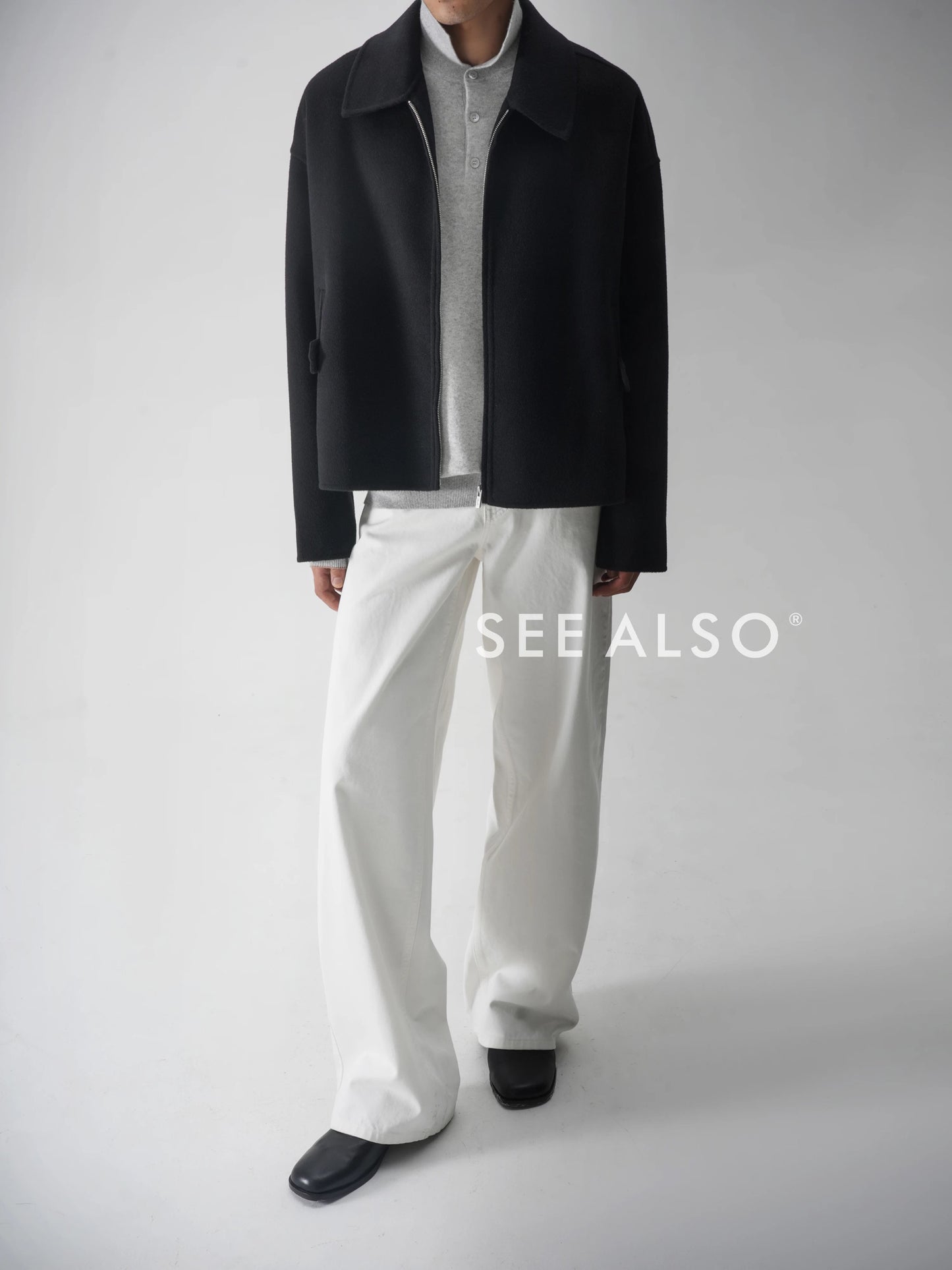 『26SS Black Label』 Ultra-fine 100% wool classic style winter coat jacket for the new elite and old money