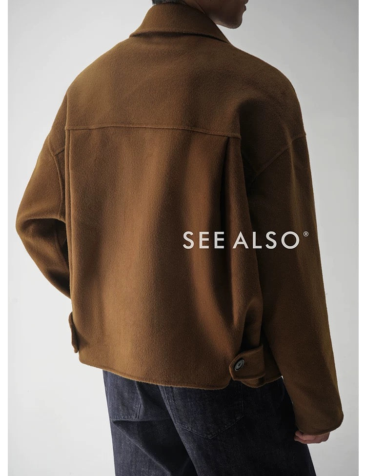 『26SS Black Label』 Ultra-fine 100% wool classic style winter coat jacket for the new elite and old money