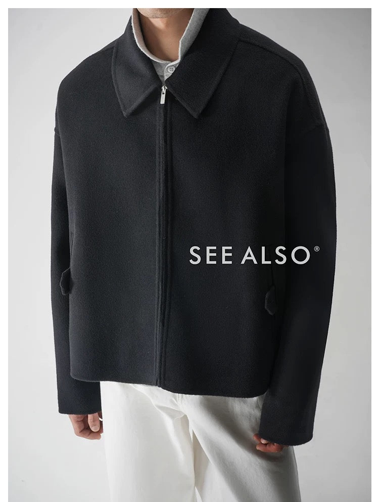 『26SS Black Label』 Ultra-fine 100% wool classic style winter coat jacket for the new elite and old money