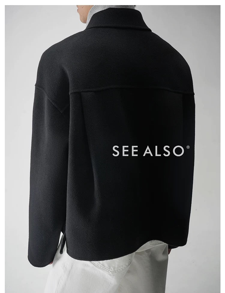 『26SS Black Label』 Ultra-fine 100% wool classic style winter coat jacket for the new elite and old money