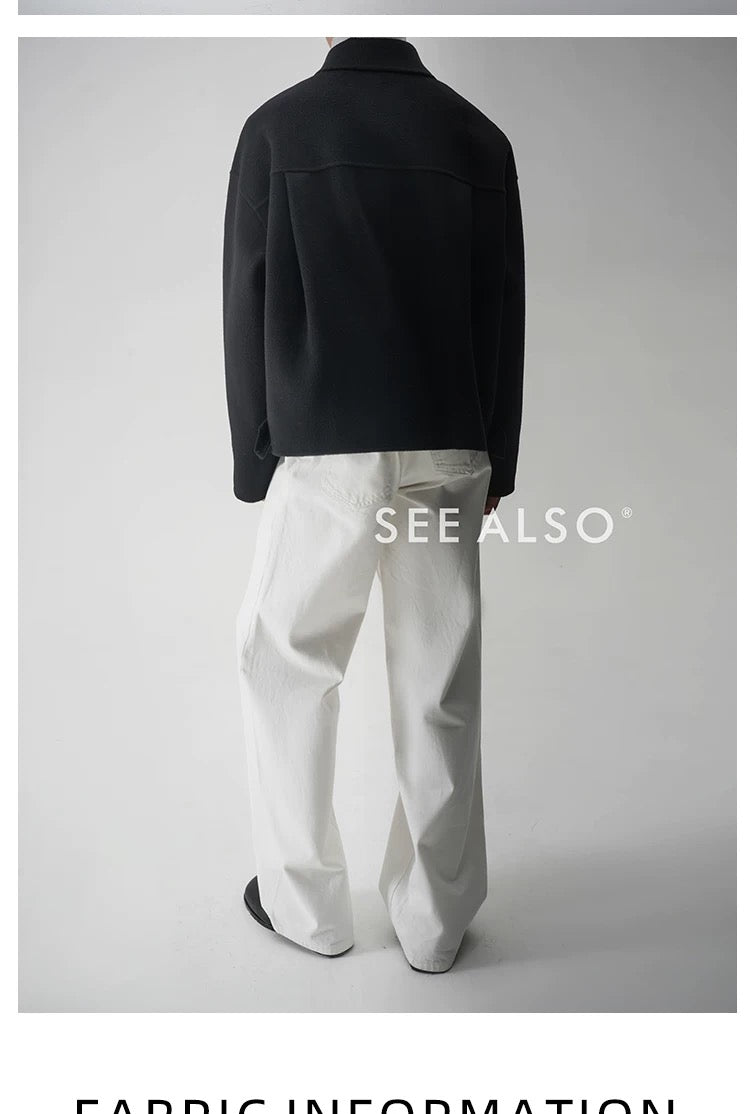 『26SS Black Label』 Ultra-fine 100% wool classic style winter coat jacket for the new elite and old money