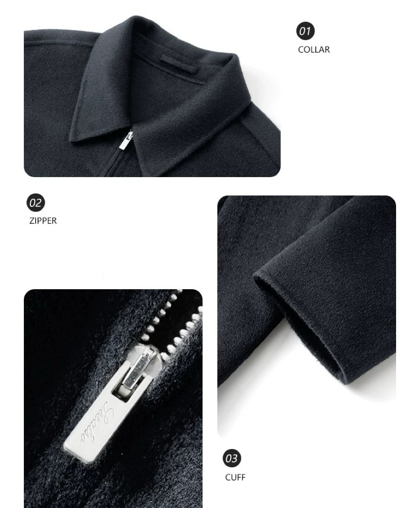 『26SS Black Label』 Ultra-fine 100% wool classic style winter coat jacket for the new elite and old money