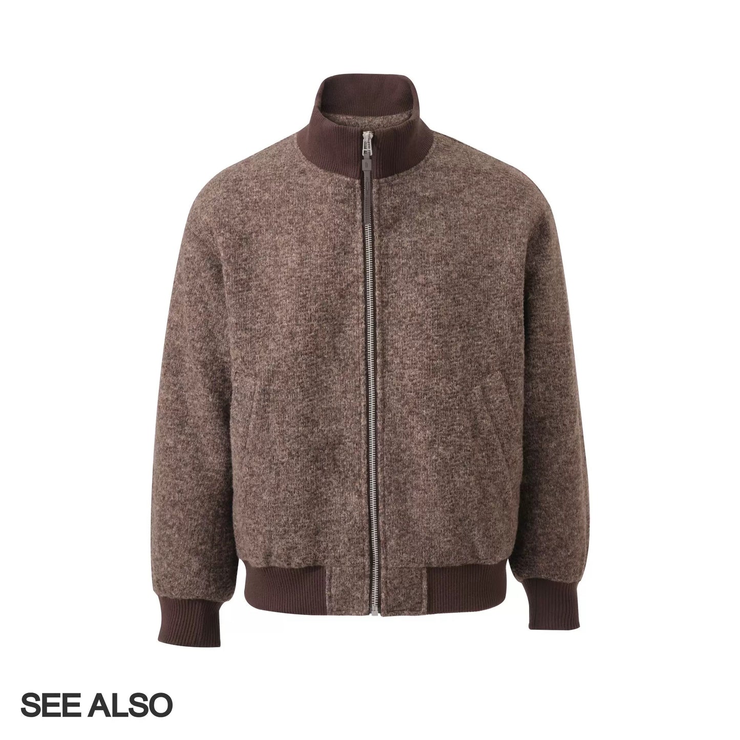 "The Gift of Kings" 90 White duck Down woolen jacket with a new rich old money style for warmth and zipper down