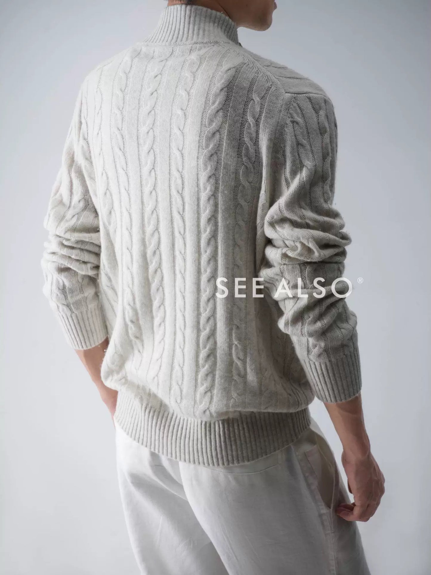 "Sheepskin cashmere" super-fine mercerized Basulan wool sweater, an old money new rich one