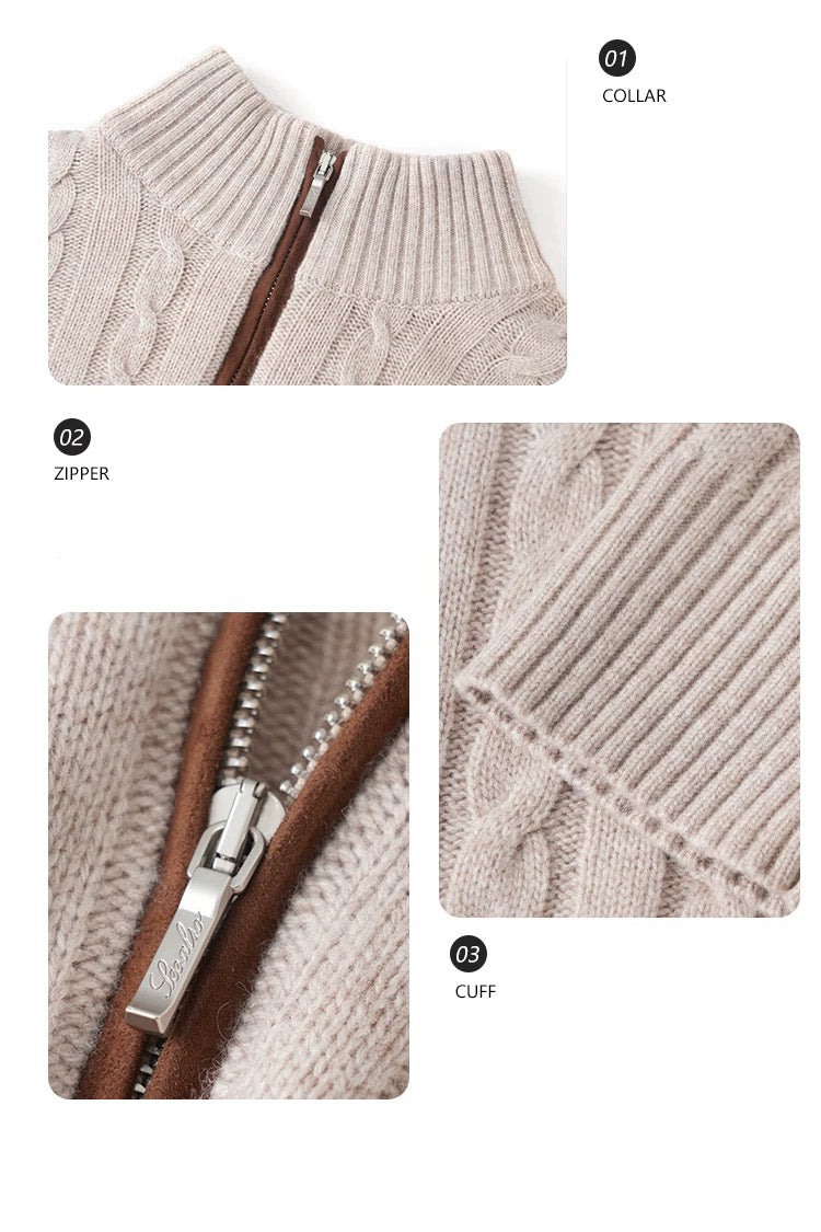 "Sheepskin cashmere" super-fine mercerized Basulan wool sweater, an old money new rich one