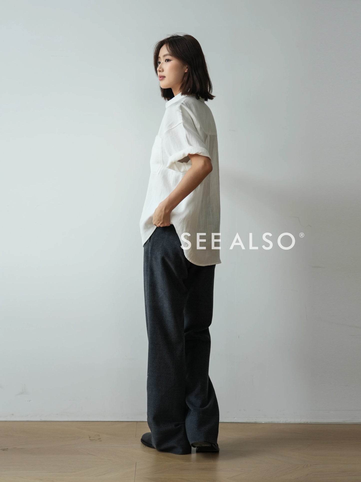 "Super fine-spun mercerized wool" drape new luxury old money straight-leg slimming versatile casual dress pants