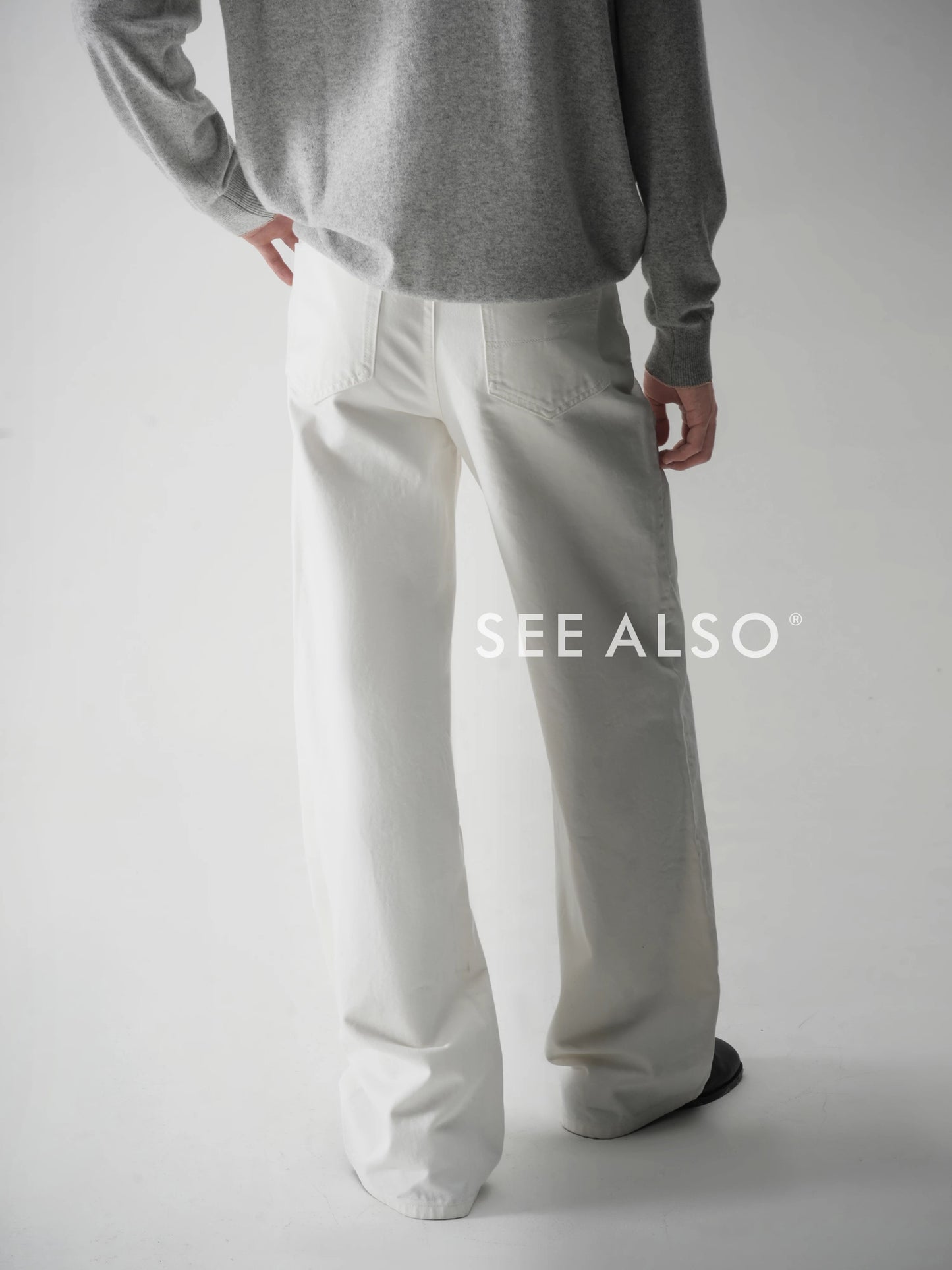 "26SS Black Label" ultra-fine-spun combed cotton red-eared original cow straight-leg jeans