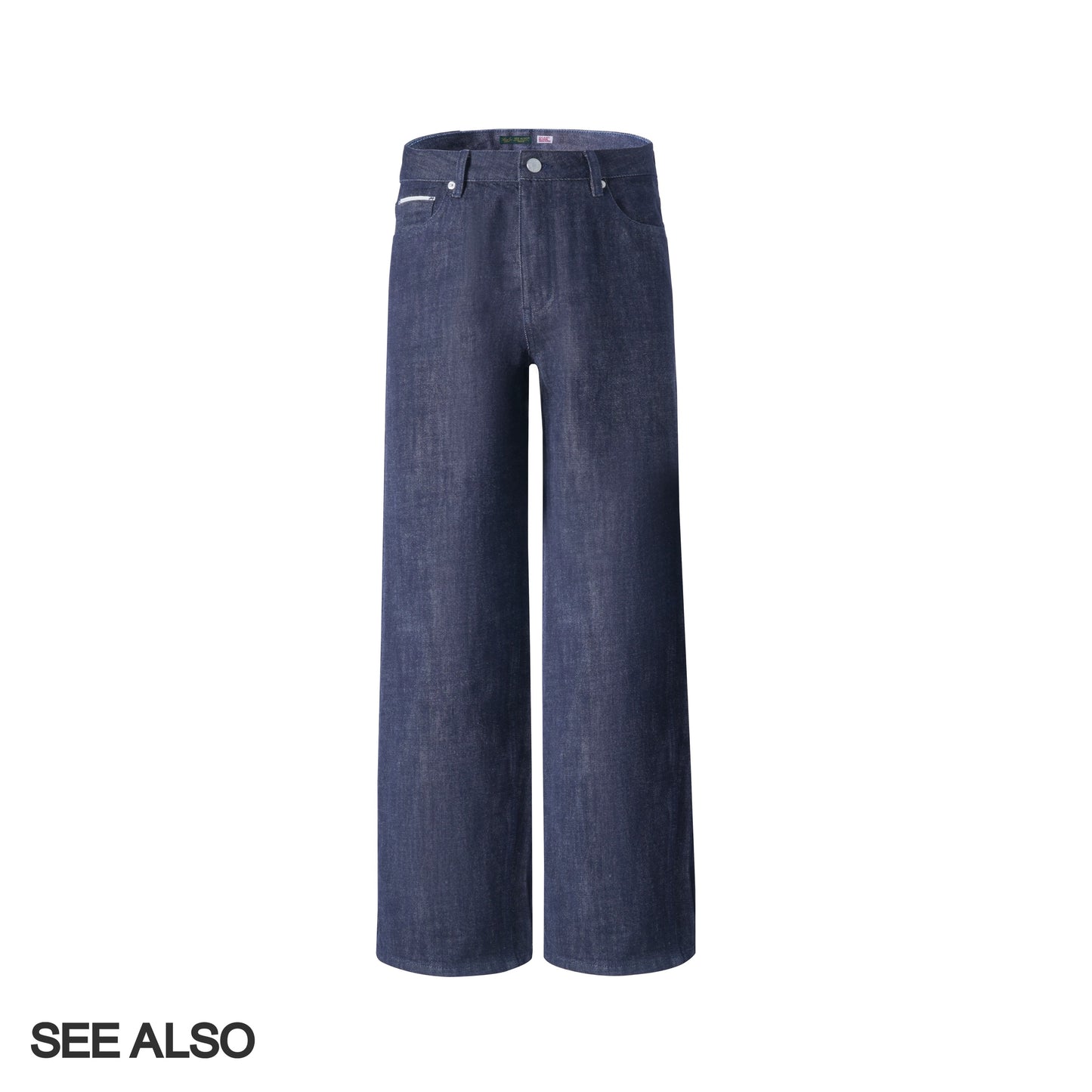 "26SS Black Label" ultra-fine-spun combed cotton red-eared original cow straight-leg jeans