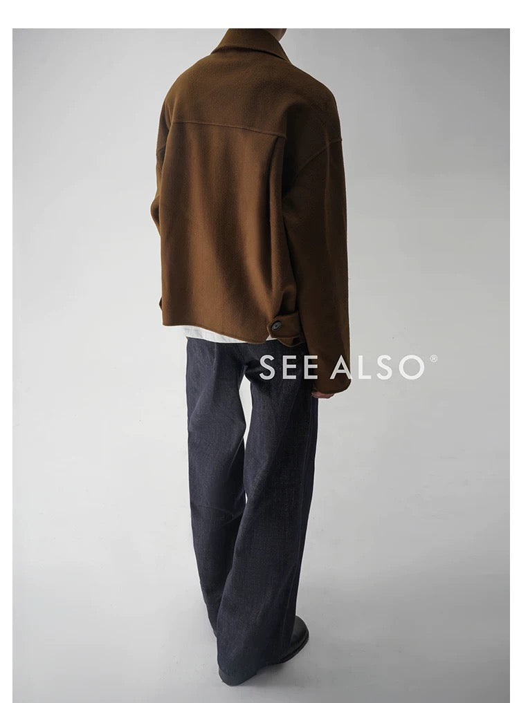 "26SS Black Label" ultra-fine-spun combed cotton red-eared original cow straight-leg jeans