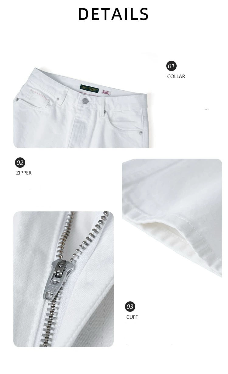 "26SS Black Label" ultra-fine-spun combed cotton red-eared original cow straight-leg jeans