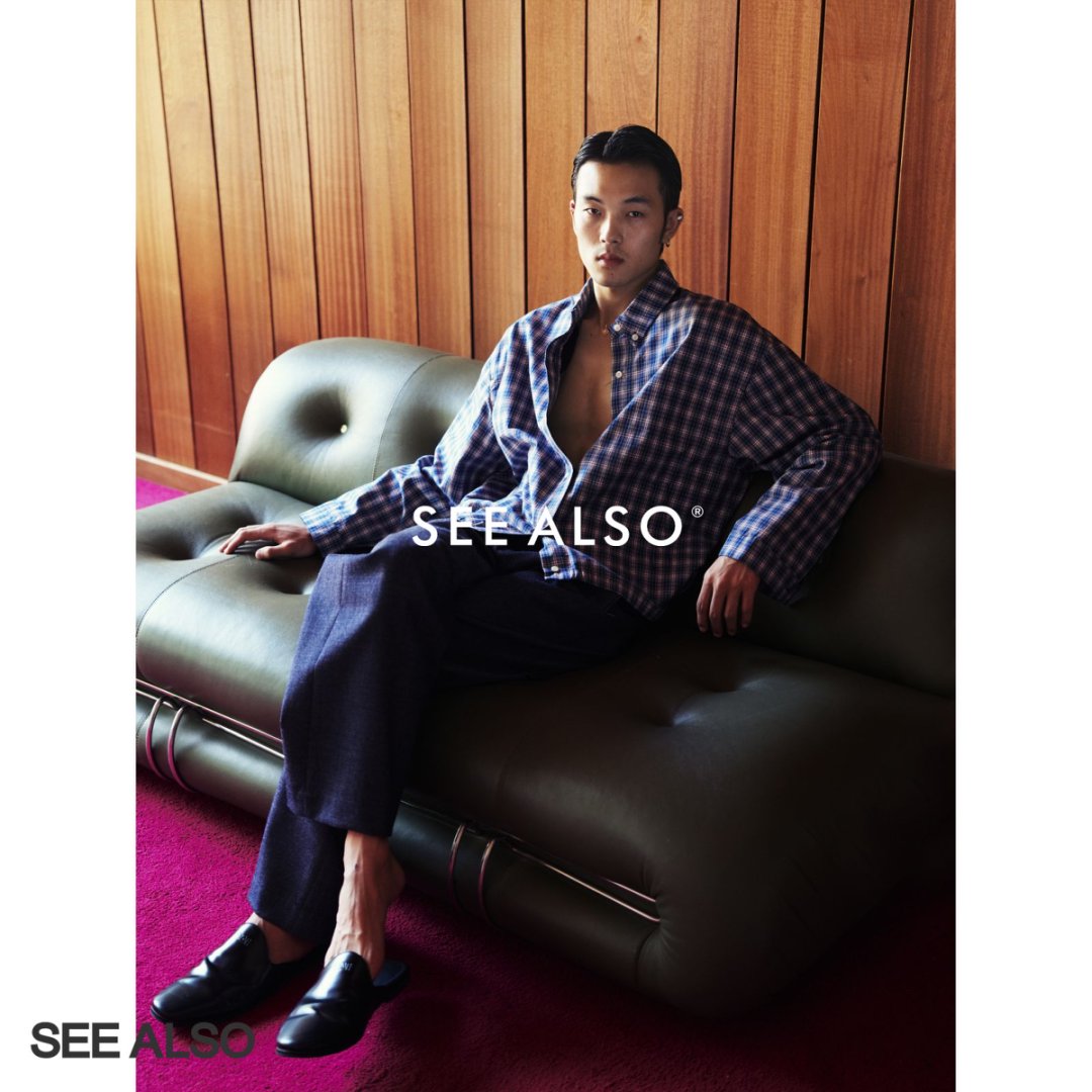 "25 Early Autumn niuniu Series" New noble style retro relaxed minimalist light checkered lapel shirt