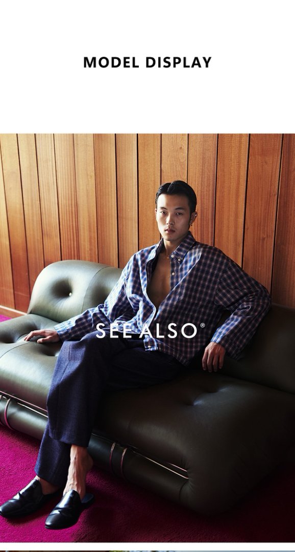 "25 Early Autumn niuniu Series" New noble style retro relaxed minimalist light checkered lapel shirt