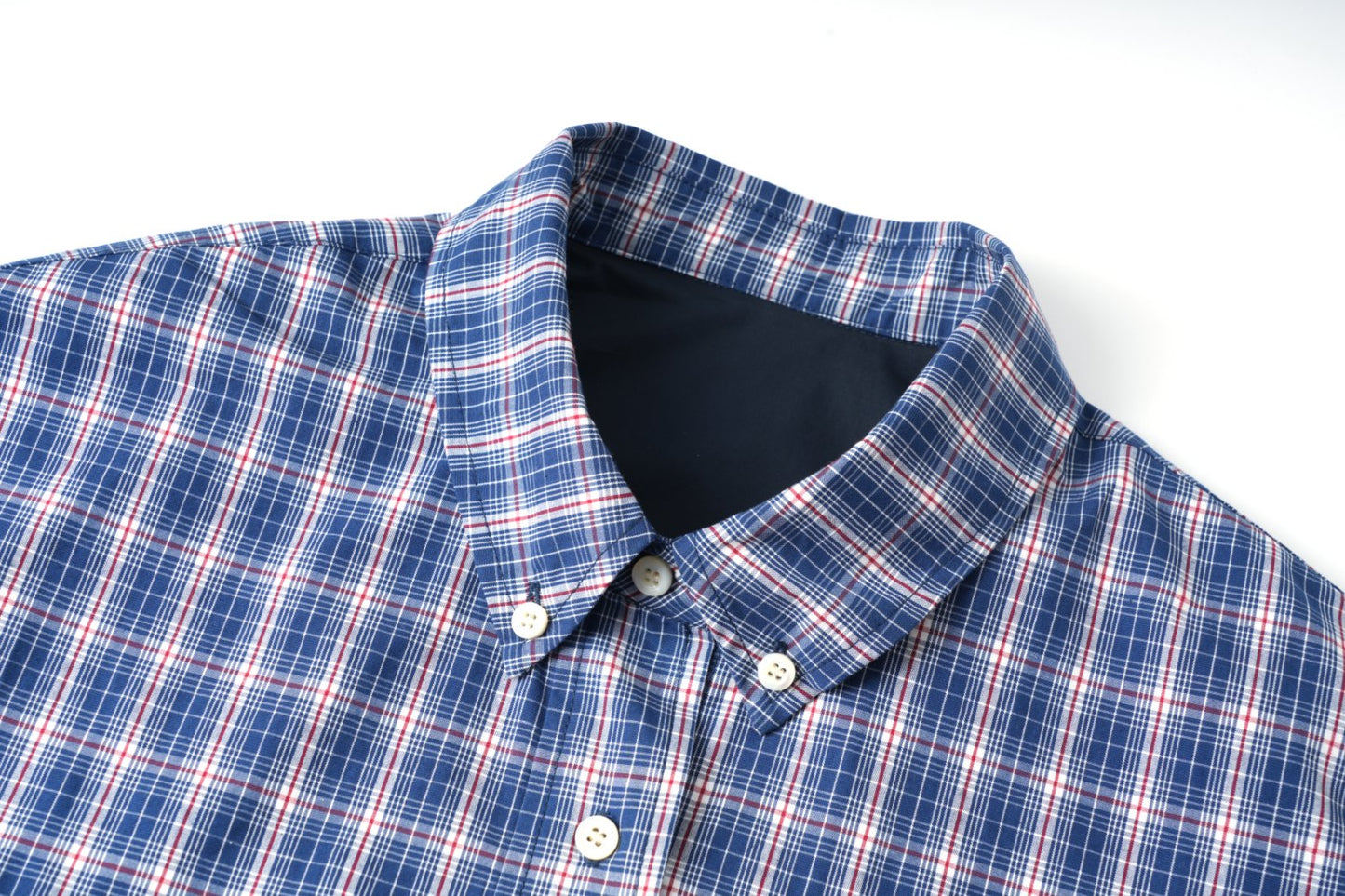 "25 Early Autumn niuniu Series" New noble style retro relaxed minimalist light checkered lapel shirt