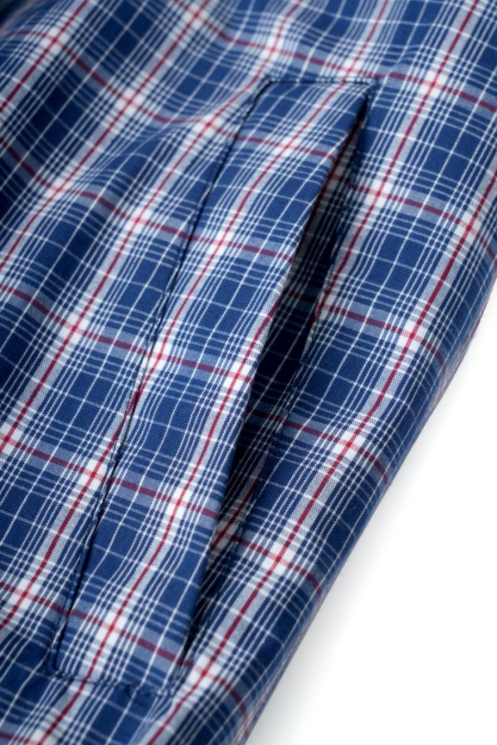 "25 Early Autumn niuniu Series" New noble style retro relaxed minimalist light checkered lapel shirt