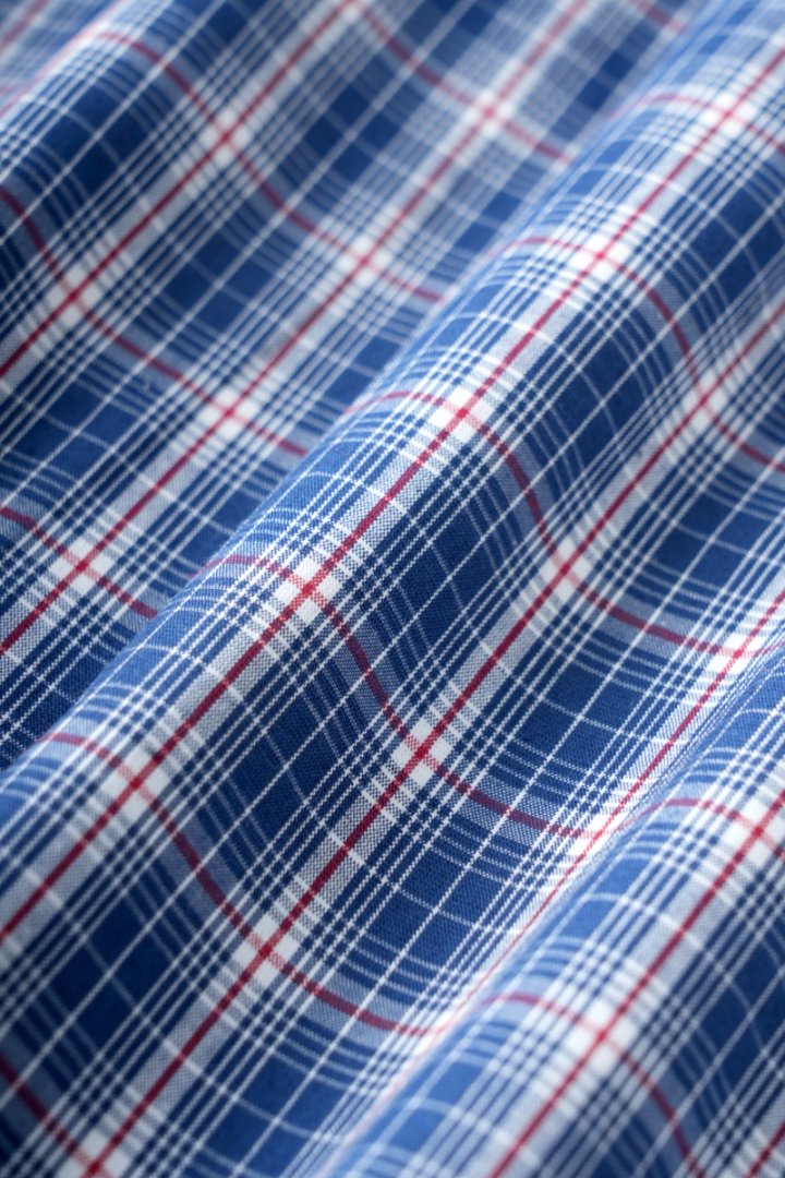 "25 Early Autumn niuniu Series" New noble style retro relaxed minimalist light checkered lapel shirt