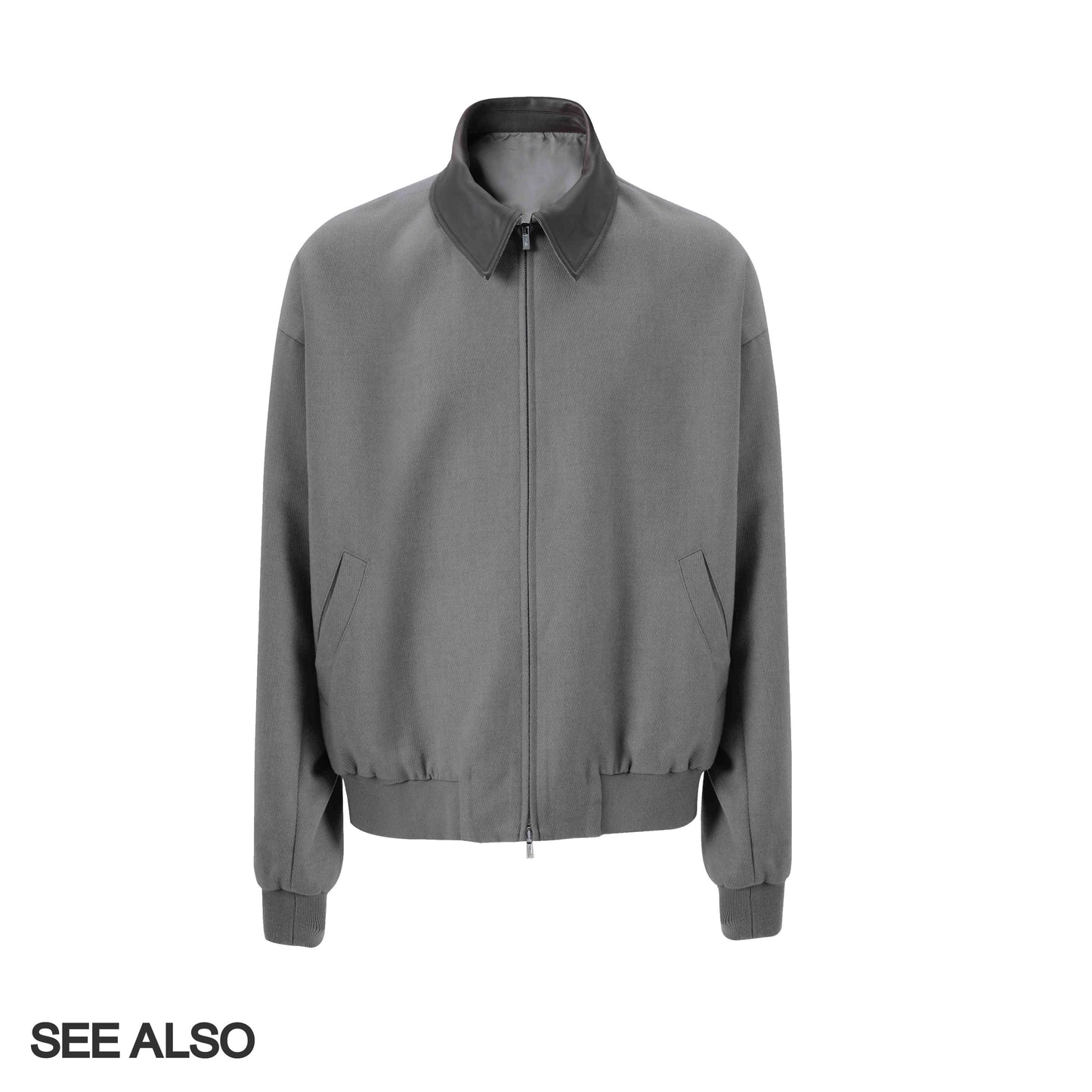 "Fashion Week Limited Edition" Ultra-fine mercerized wool, old money new rich loose leather lapel jacket