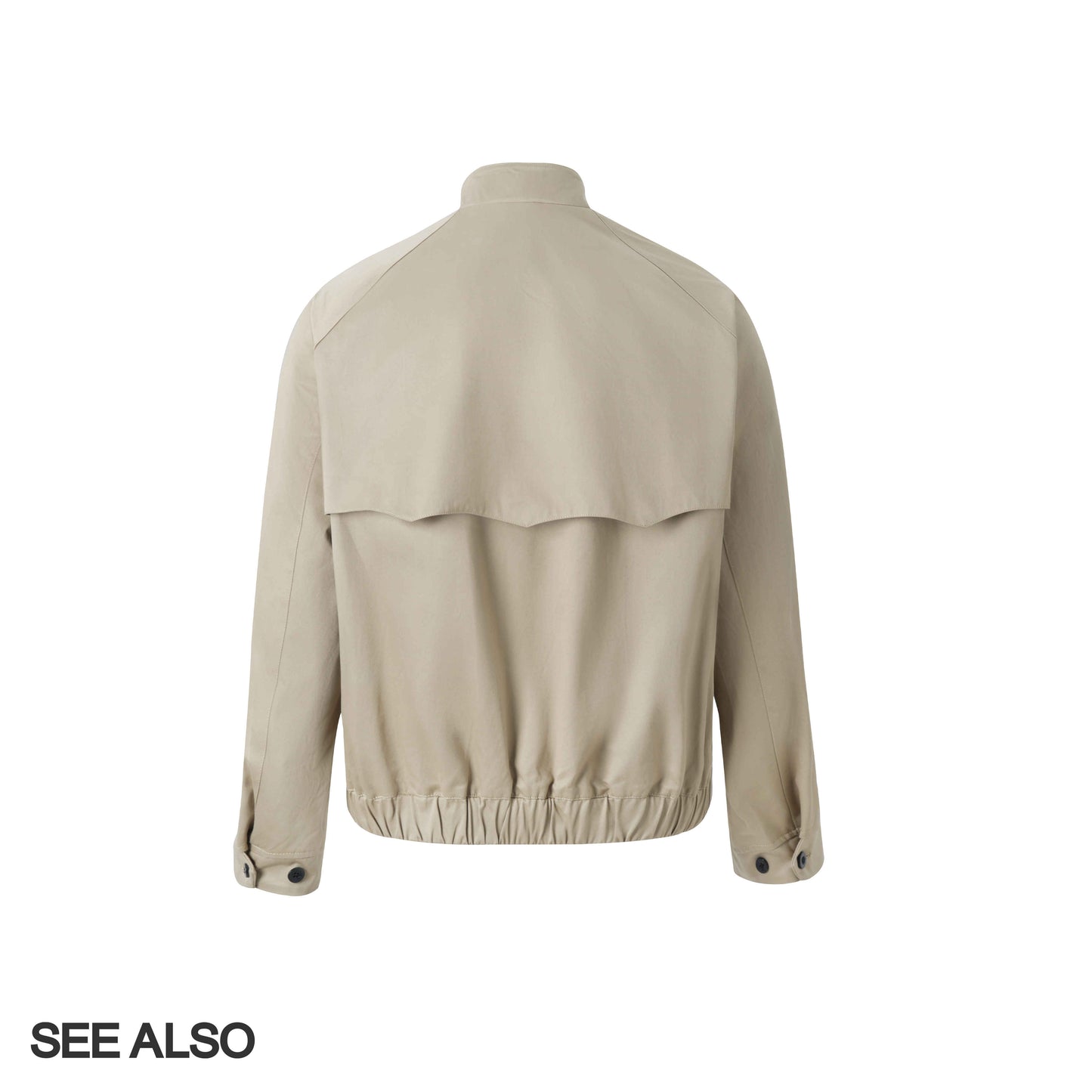 "G9 Harrington" combed mercerized cotton new luxury loose minimalist old money lapel jacket