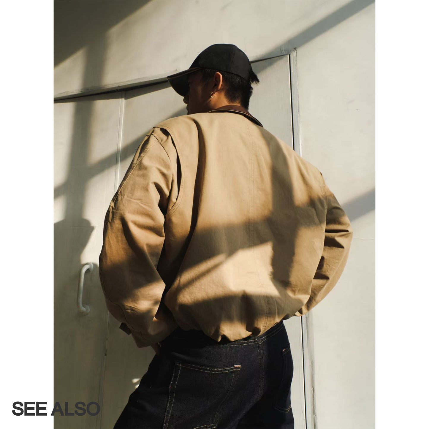 "Black Label Luxury" Spanish cowhide Barn-style short and wide old money genuine leather jacket