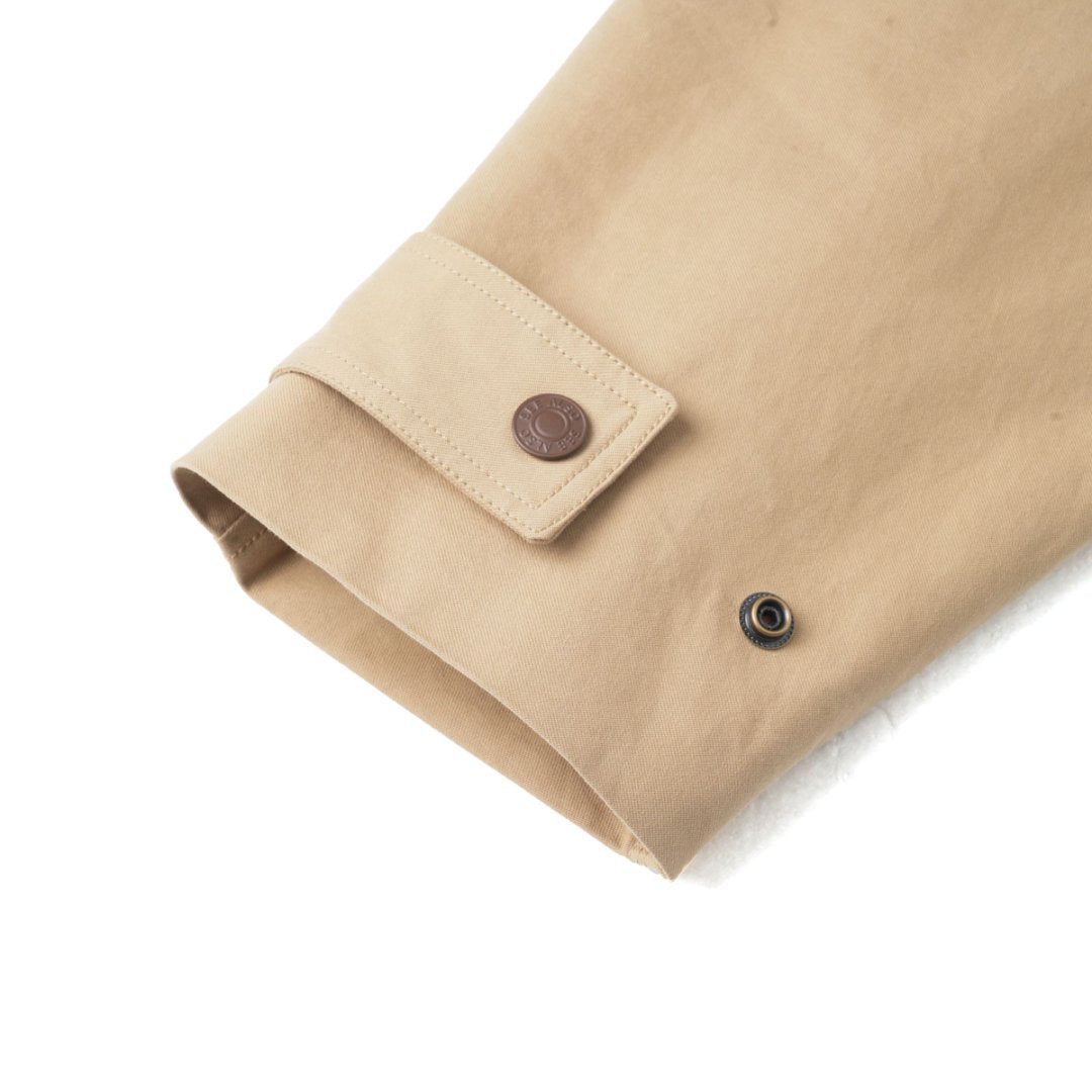 "Black Label Luxury" Spanish cowhide Barn-style short and wide old money genuine leather jacket