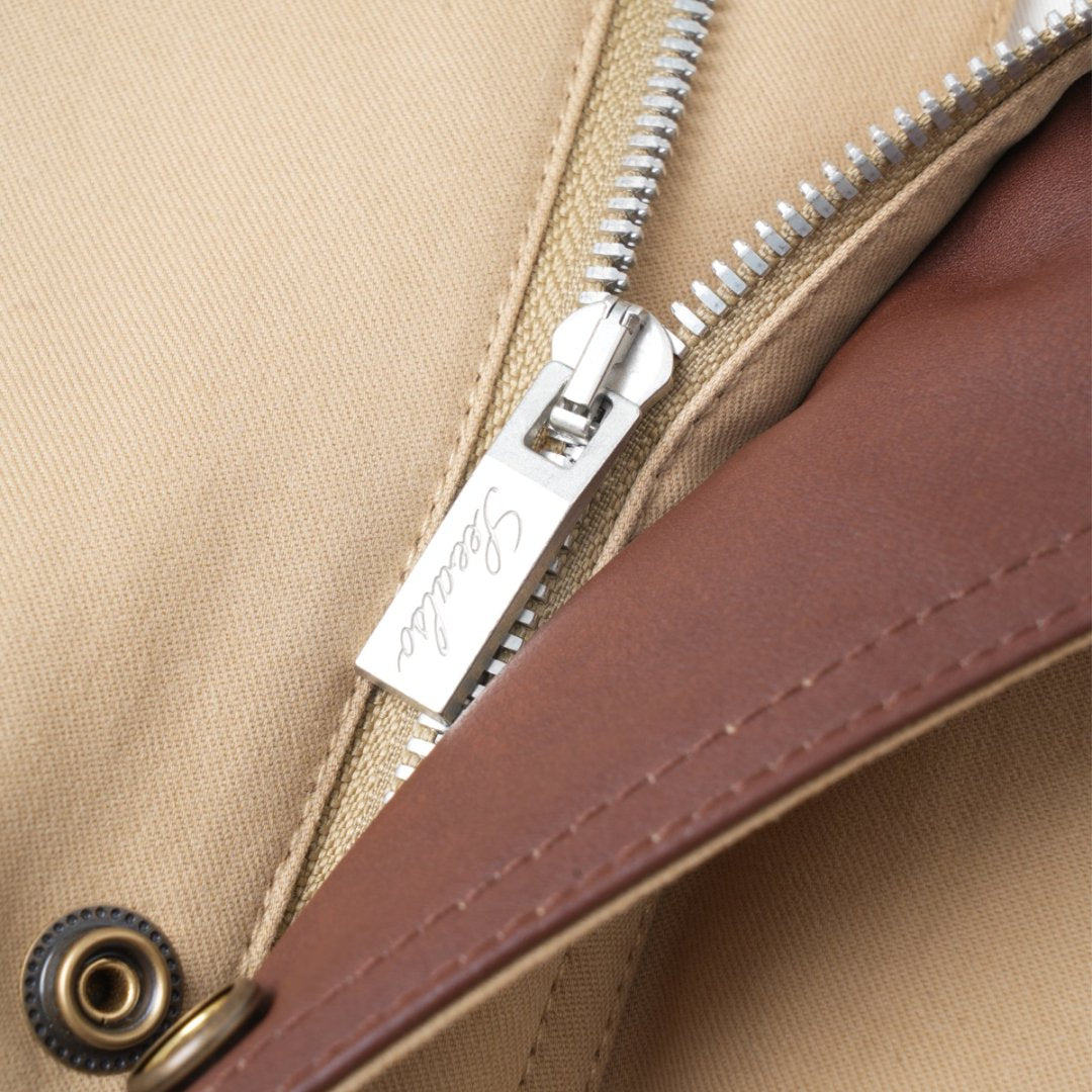 "Black Label Luxury" Spanish cowhide Barn-style short and wide old money genuine leather jacket