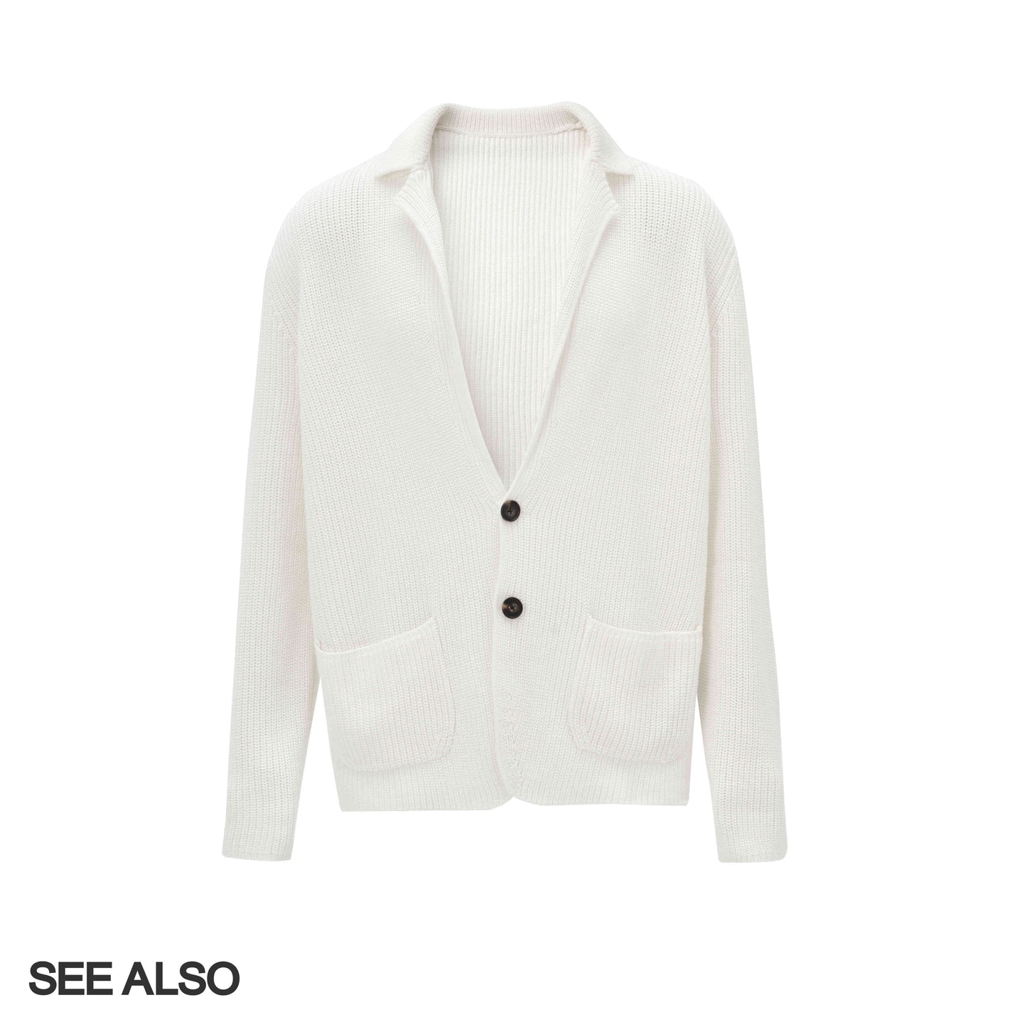 "Limited Edition for Fashion Week Shows" Green fruit collar wool single-breasted lapel cardigan Taoist robe sweater