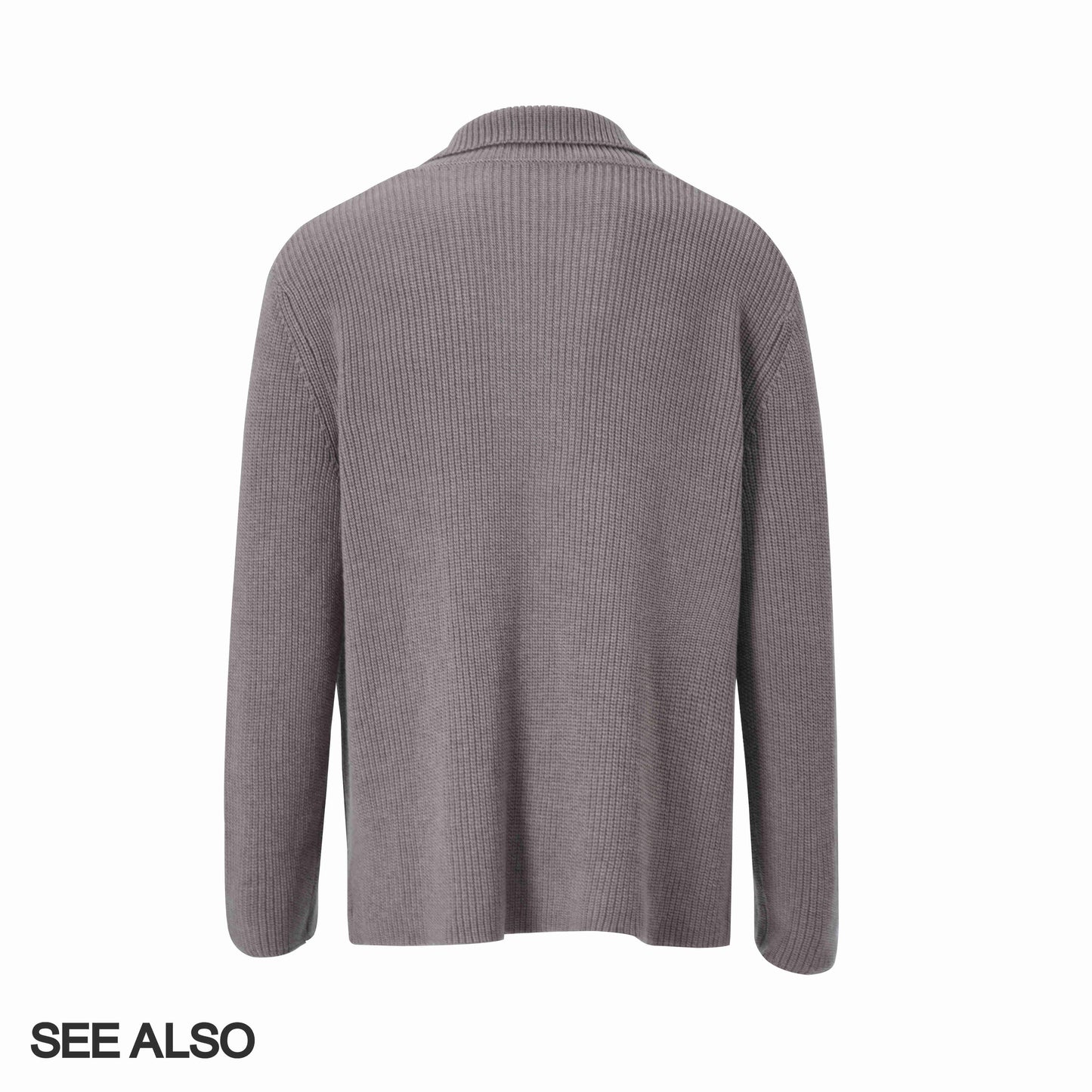 "Limited Edition for Fashion Week Shows" Green fruit collar wool single-breasted lapel cardigan Taoist robe sweater