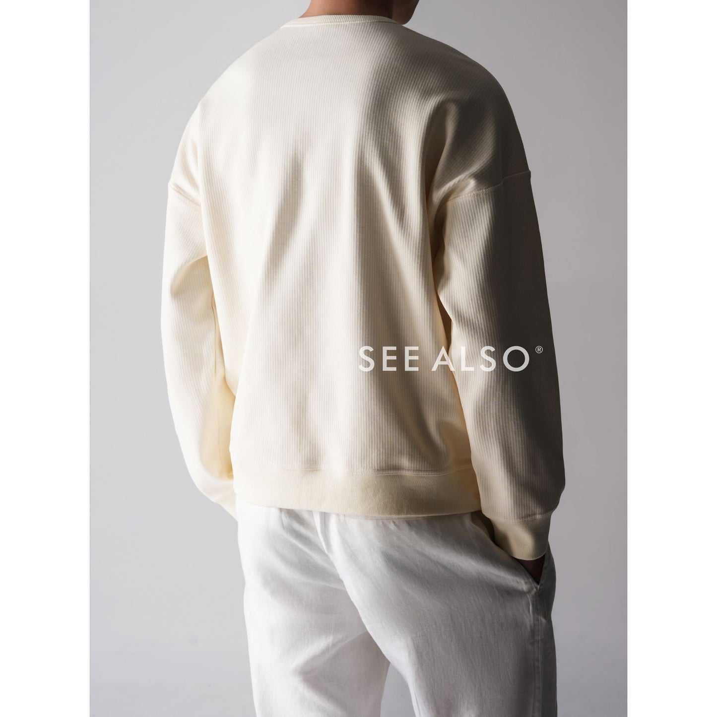"Fashion Week Runway" Ultra-fine-spun combed cotton old-style long-sleeved Henry base T-shirt