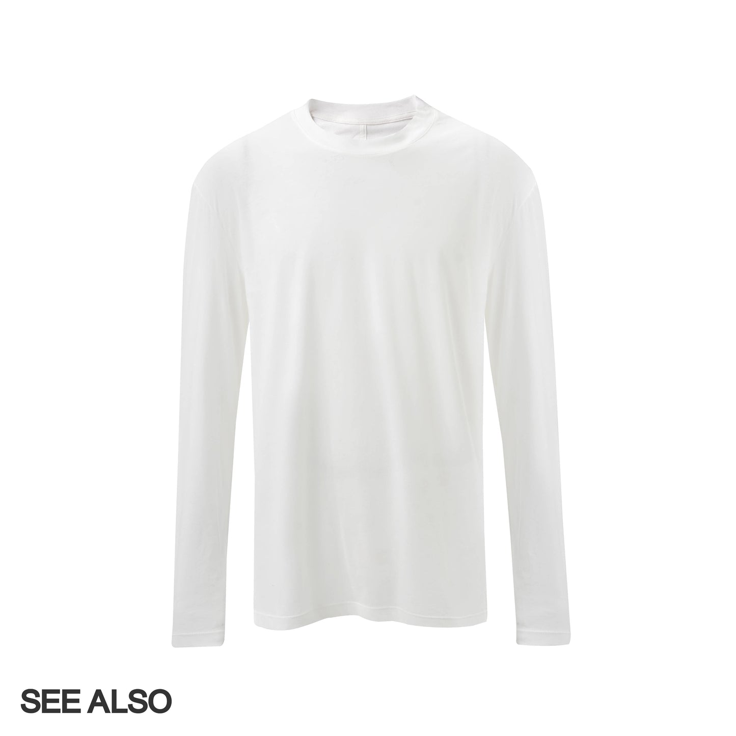 "Ultra-thin 0.01" Second-generation 95g ultra-fine spun long-staple cotton shrimp thread Basic long-sleeved mask T-shirt