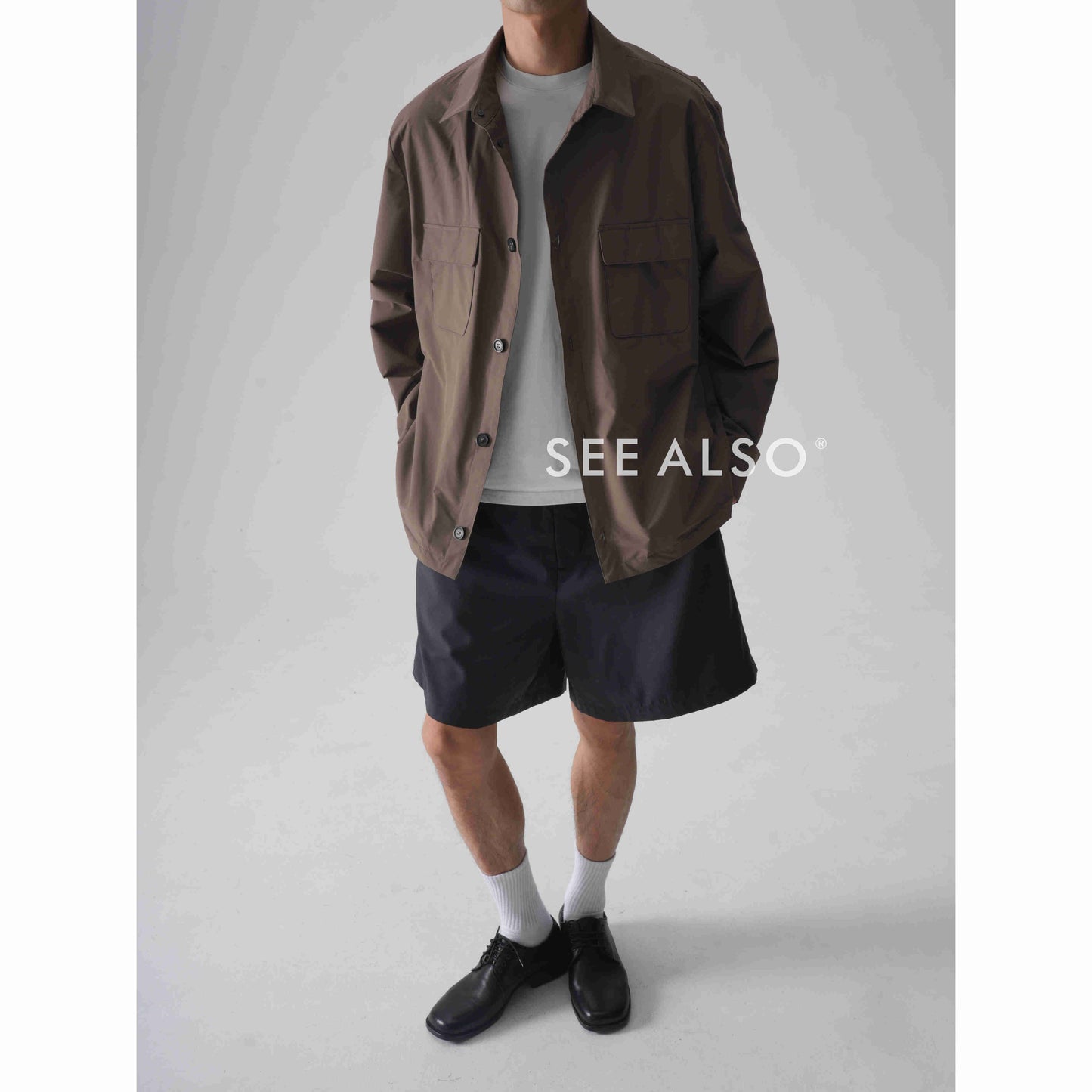 "Fashion Week Limited Edition" Double-pocket old money new rich style minimalist loose lapel work jacket