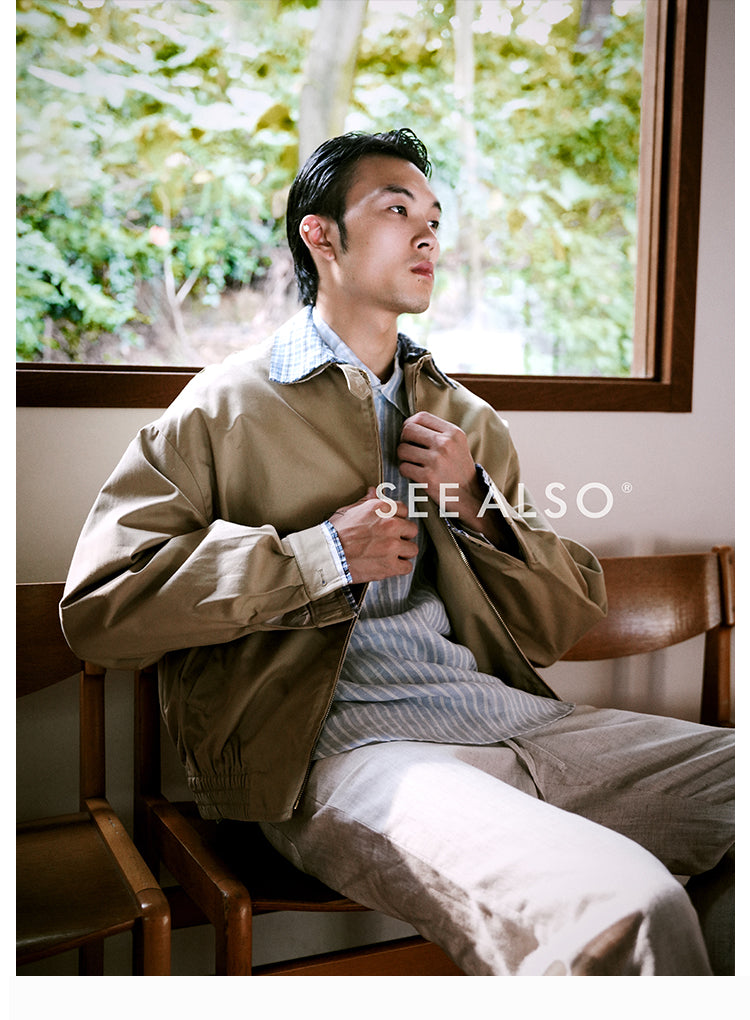 "Haute Couture miu Series" Harrington's new aristocratic lapel check shirt jacket