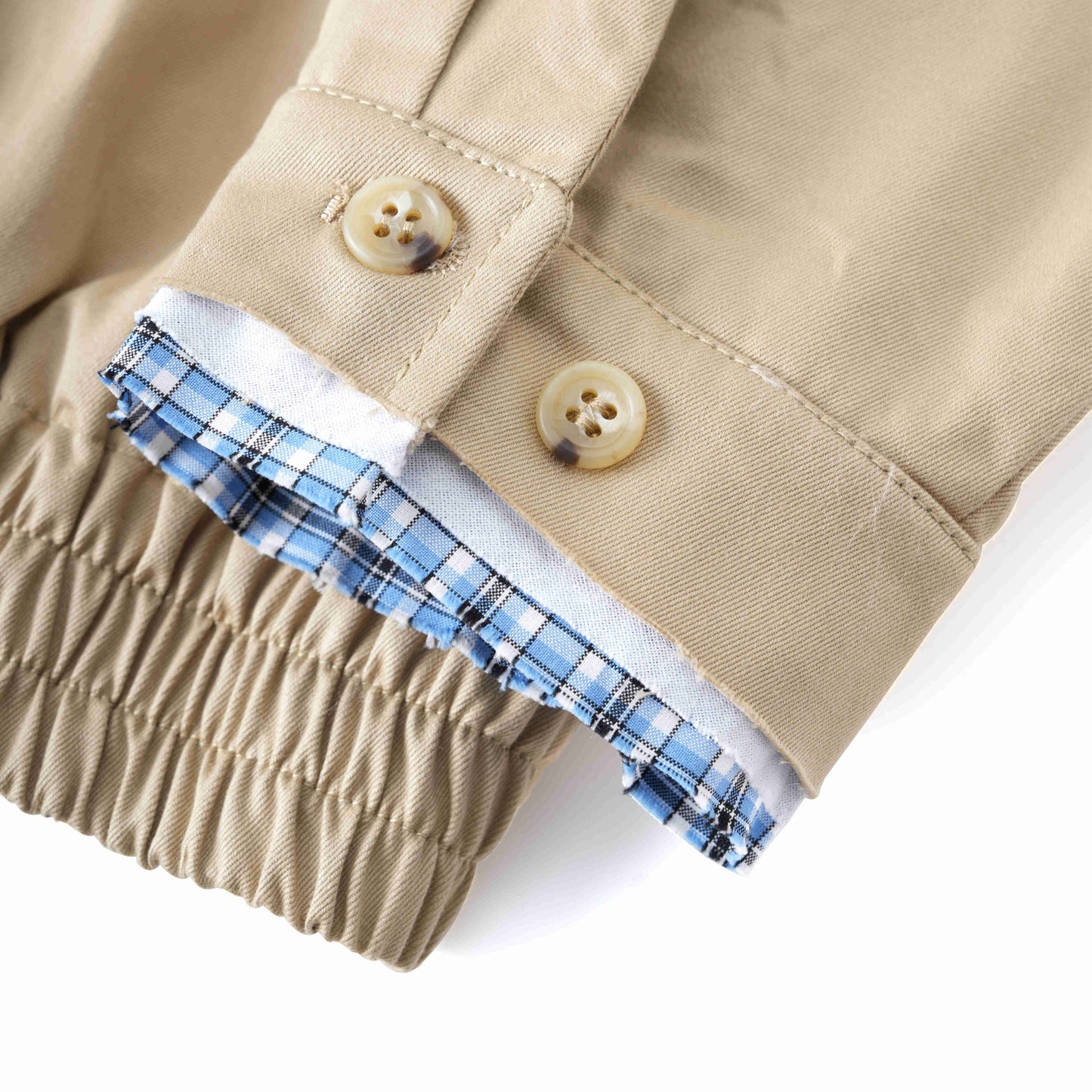 "Haute Couture miu Series" Harrington's new aristocratic lapel check shirt jacket